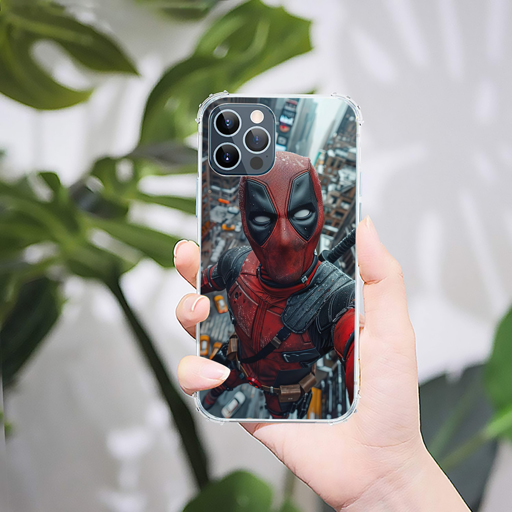 （画像用） Deadpool デッドプール 【iPhone 12シリーズ対応】透明スマホケース（クリアソフトケース）